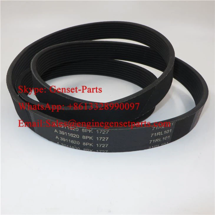 Fan Belt PK Belt 3288475 8PK1727 3911620 For Dongfeng Truck Cummins 6CT 6L Diesel Engine Fan Belt PK Belt 3288475 8PK1727 3911620 For Dongfeng Truck Cummins 6CT 6L Diesel Engine