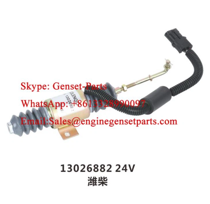 Weichai Deutz TD226B-4 13026882 Solenoide de apagado de combustible de 12V